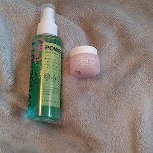 Inbeauty project setting spray and cleansing balm